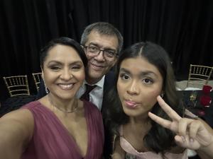 Ao lado do meu marido Argemiro e minha filha Maria, Belém, 2024